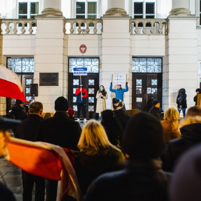 Protest w Radomiu w obronie LEX TVN